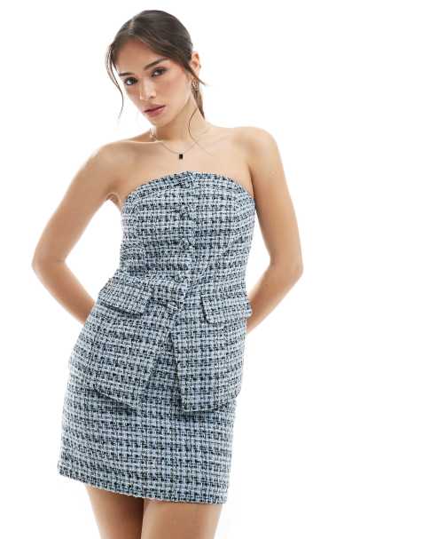 New Look bandeau boucle waistcoat in blue (part of a set) - view 1