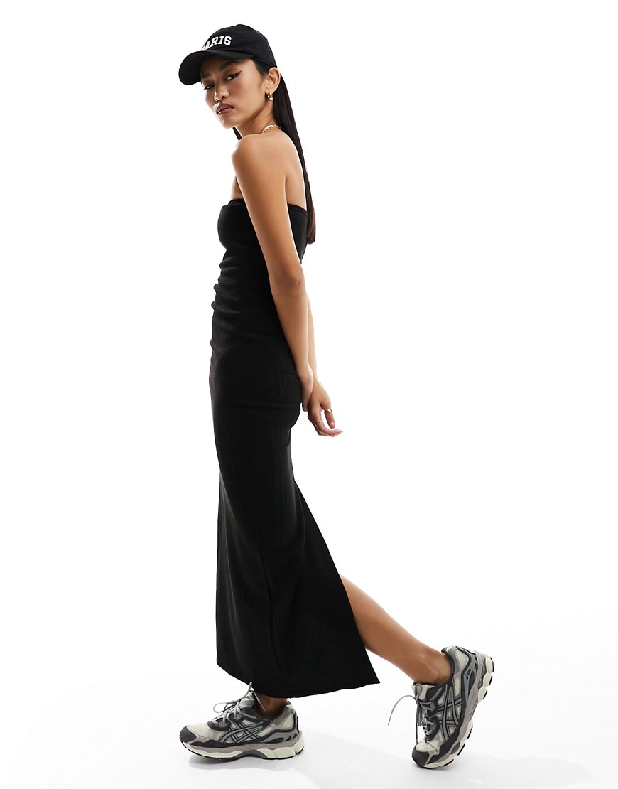 New Look Bandeau Midaxi Dress In Black