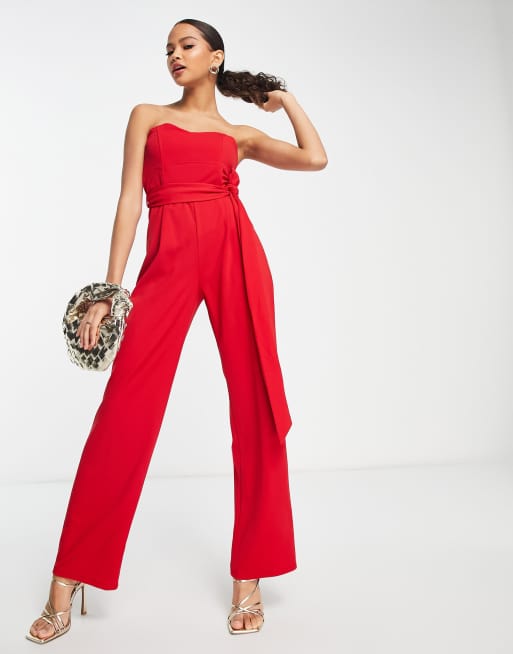 New look cheap jumpsuit red