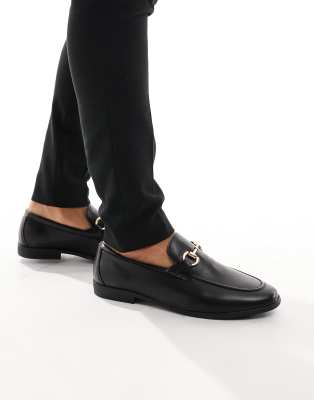 New Look bar detail loafer in black | ASOS