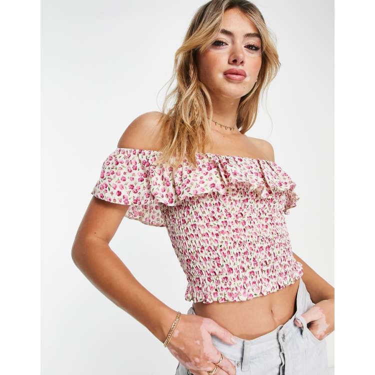 New look white off the shoulder top sale