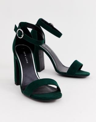 green sandals new look