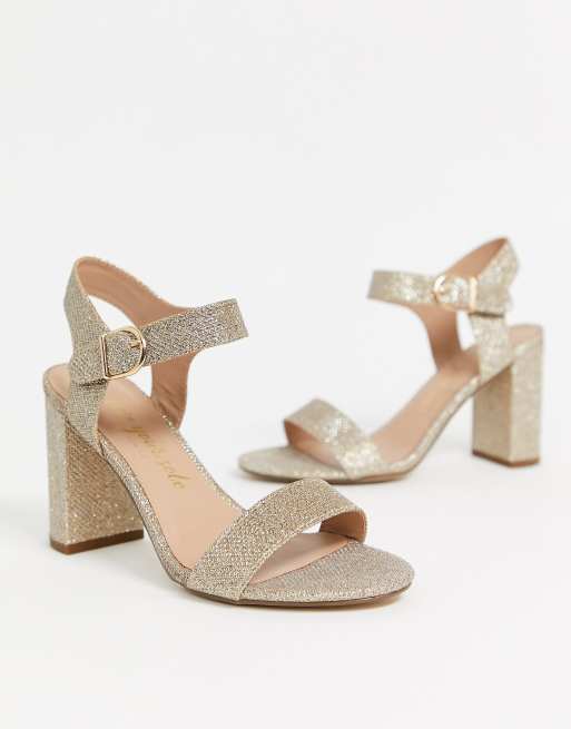 New look hot sale glitter sandals