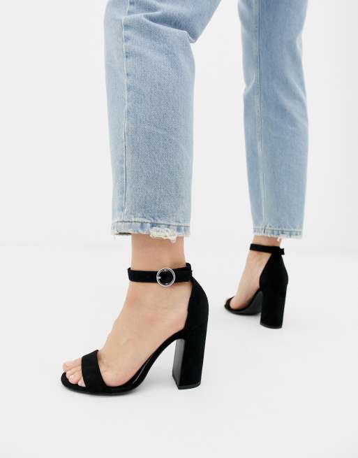 New look black on sale heels