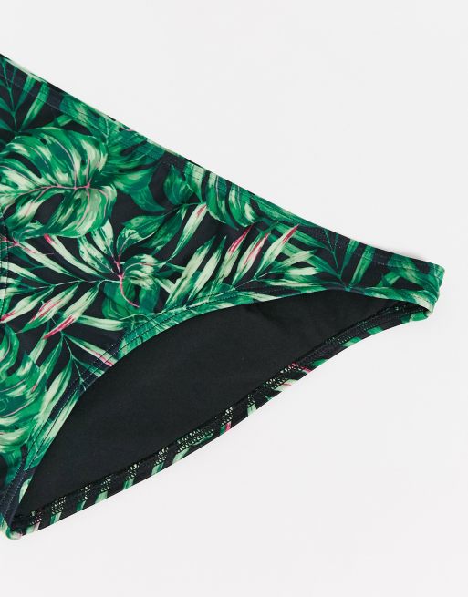 New Look - Bas de bikini taille basse - Imprimé tropical, 4 de 4
