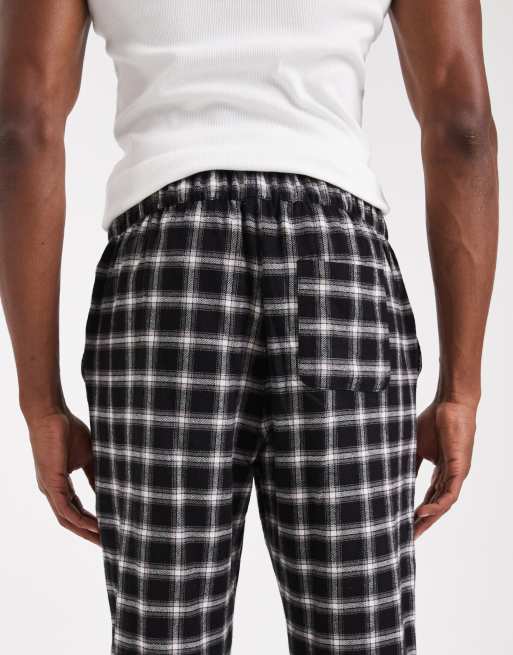 New Look - Bas de pyjama à carreaux - Noir, 3 de 4