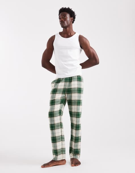 New Look - Bas de pyjama à carreaux - Vert - view 1