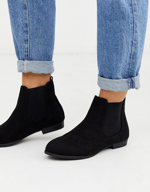 New Look basic chelsea boot in black
