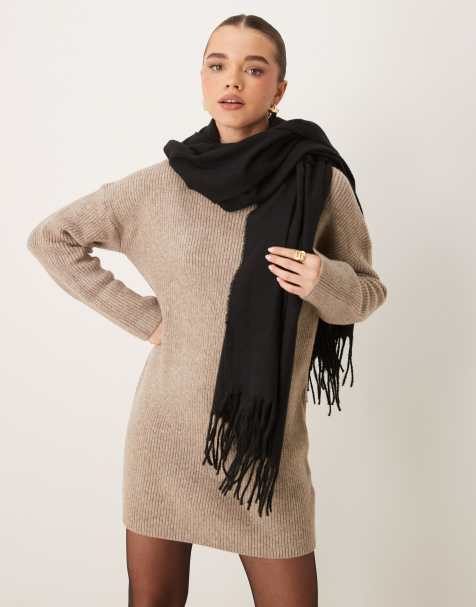 New Look basic scarf in black - view 1