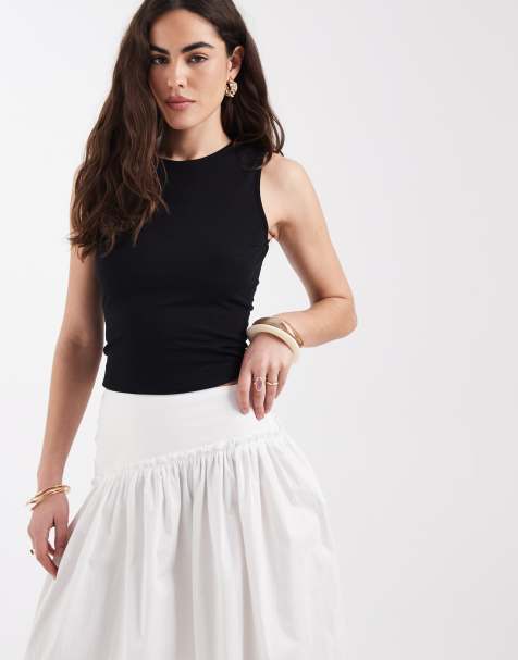 New Look basic tank in black - view 1