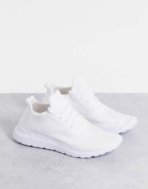 New Look Baskets en maille Blanc ASOS