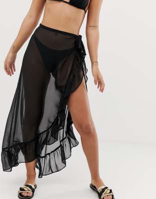 black beach skirt cover up