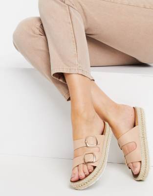 new look flatform sandals