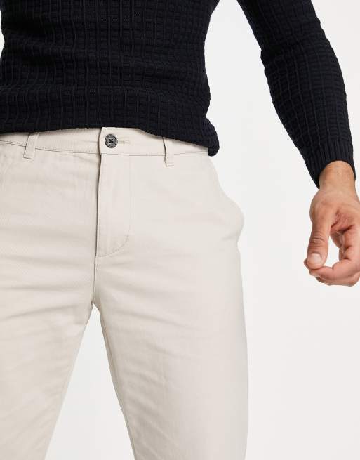 New Look - Beige chinobukser med lige ben, 2 af 4