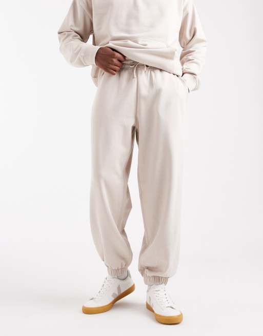 New Look - Beige oversized joggingbukser - Del af sæt , 2 af 5