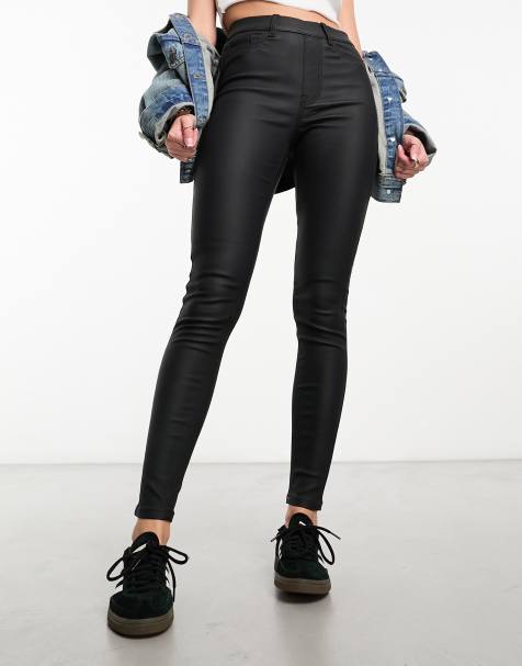 New Look - Belagte jeggings i sort - view 1