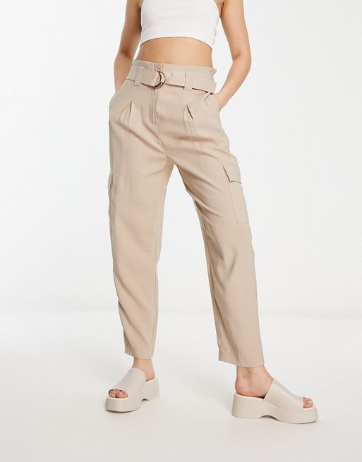 Women’s High Rise Belted Cargo Pants