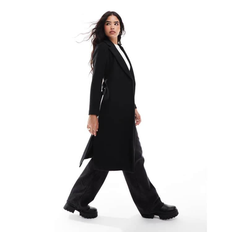 Black coatigan new look online