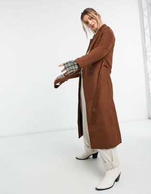 new look belted maxi coat