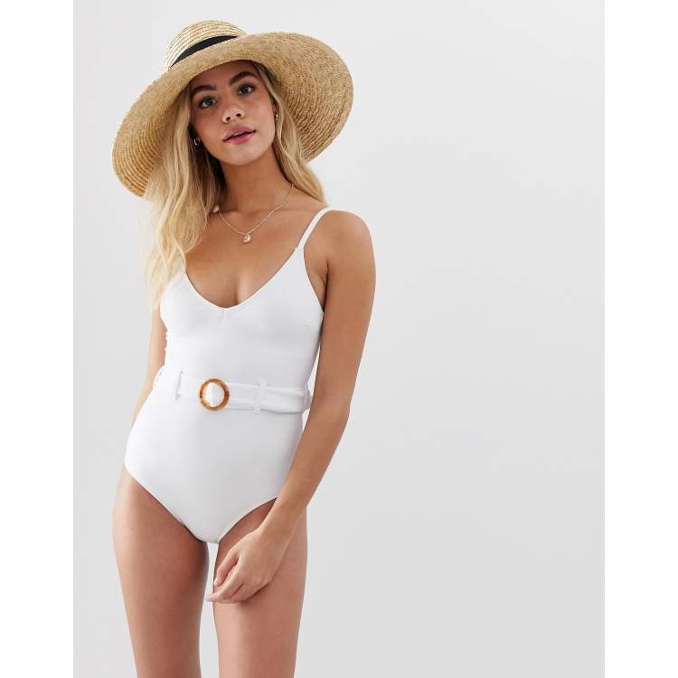 White swimsuit deals new look