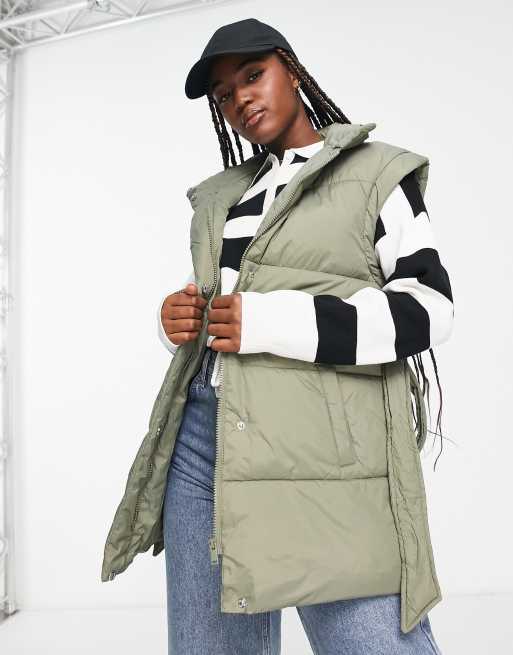 New look belted puffer hot sale jacket