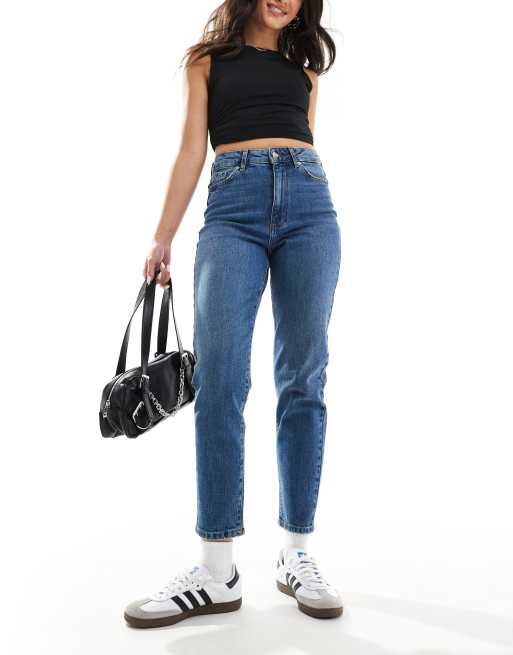 New Look - Beverley - Mom jeans blu, 4 di 5