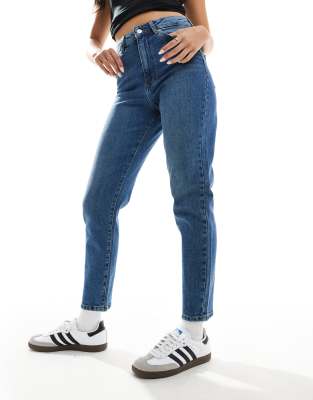 New Look - Beverley - Mom-Jeans in Blau