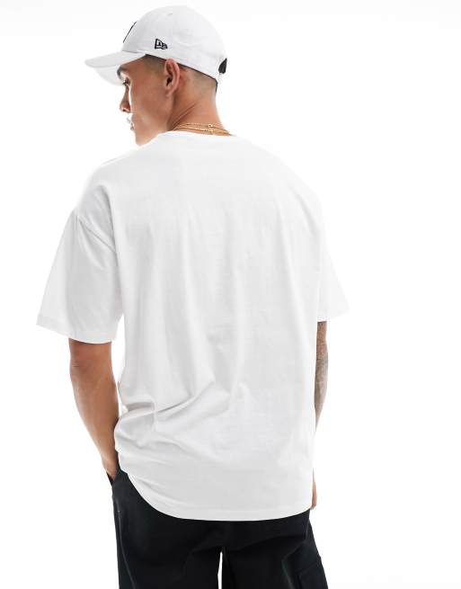 New Look – Biały t-shirt oversize, 4 z 4