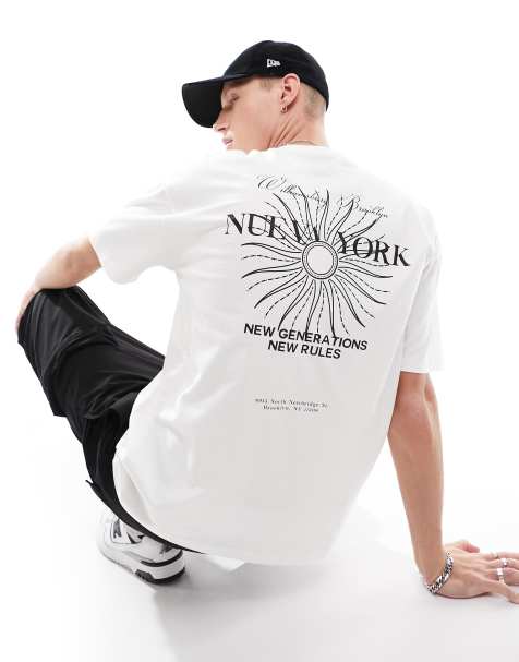 New Look – Biały T-shirt z motywem Nowego Jorku - view 1