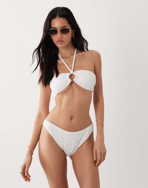 New Look - Bikini texturé - Blanc - view 1