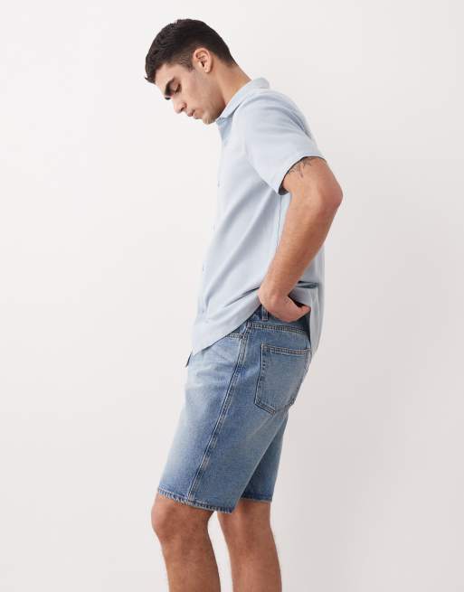 New Look – Blå bermudashorts i denim, 3 av 5