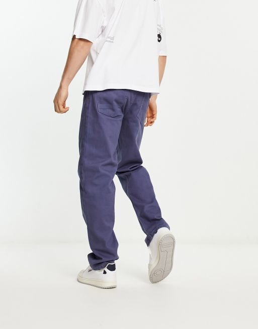 New Look – Blå, raka byxor med 5 fickor, 2 av 4