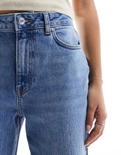 New Look – Blå raka jeans med mellanljus tvätt, 5 av 5