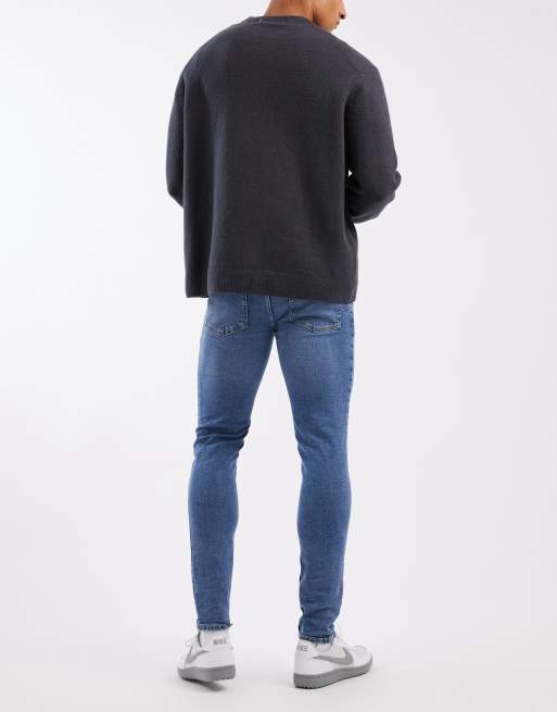New Look - Blå skinny-jeans, 3 af 5