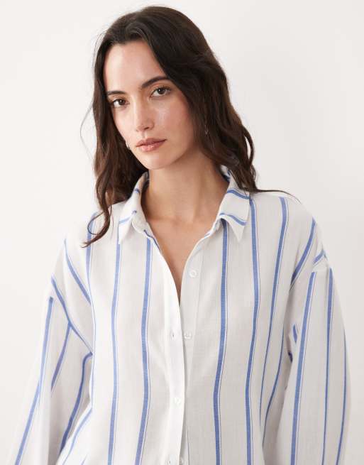 New Look – Blårandig strandskjorta, del av set, 4 av 4