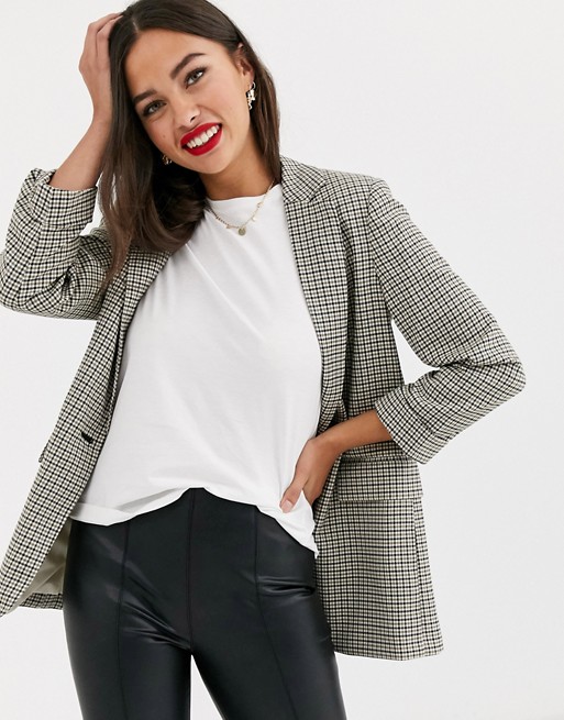 New Look blazer in check