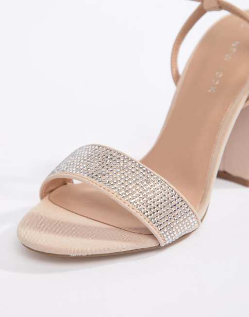 Bling block best sale heel sandals