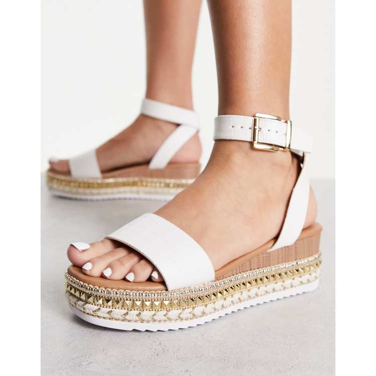 Flatform on sale espadrille wedges