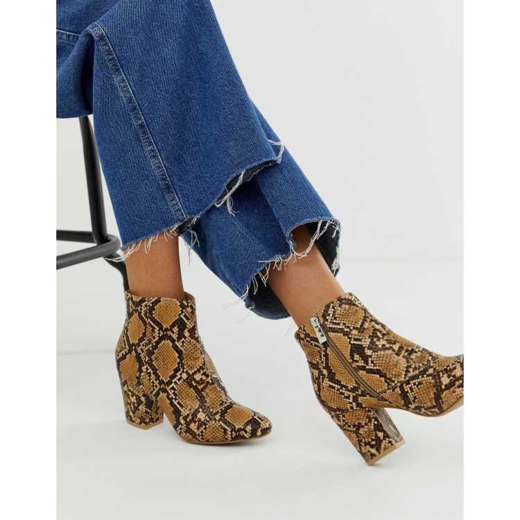 Newlook on sale snake boots