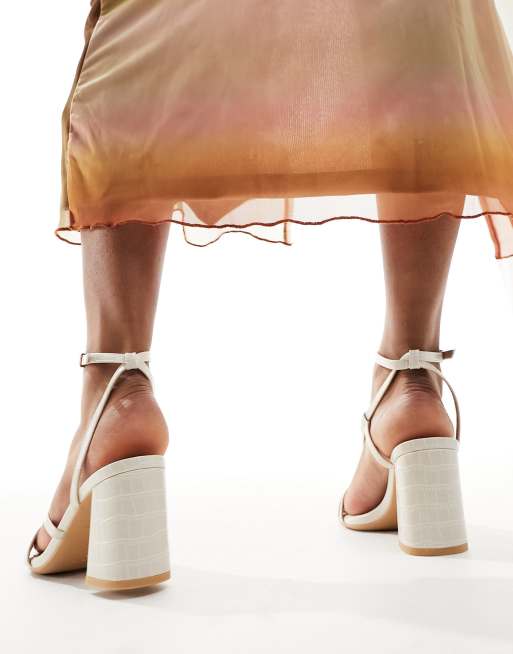 Cream sandals fashion new look