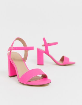 neon heels new look