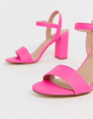 neon heels new look