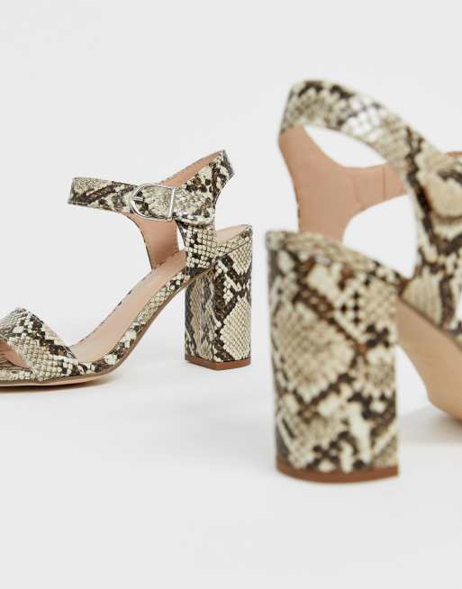 New look sale snake print heels