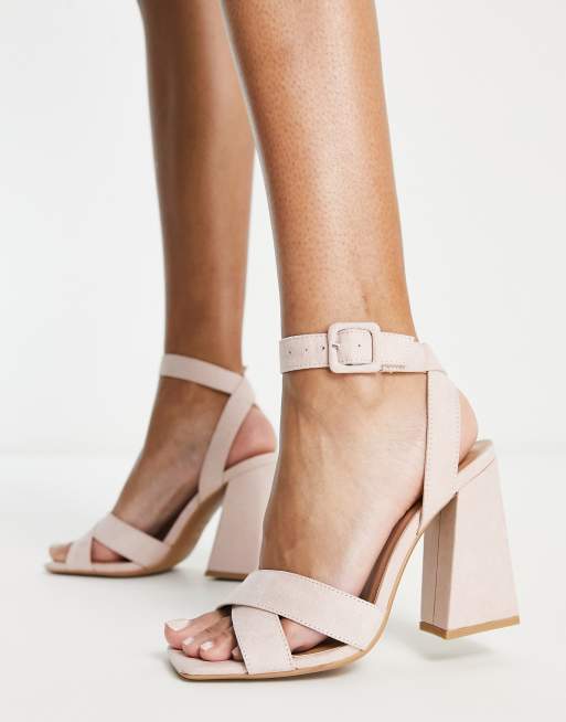 Nude pink best sale heeled sandals