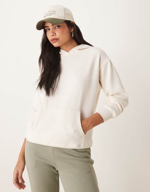 New Look – Bluza z kapturem w kolorze złamanej bieli