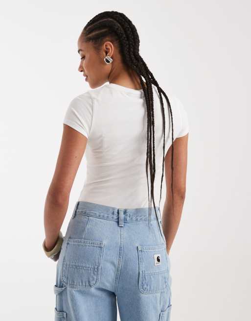 New Look - Body girocollo bianco, 4 di 4