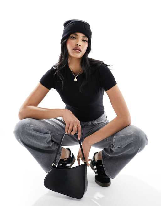 New Look - Body girocollo nero  