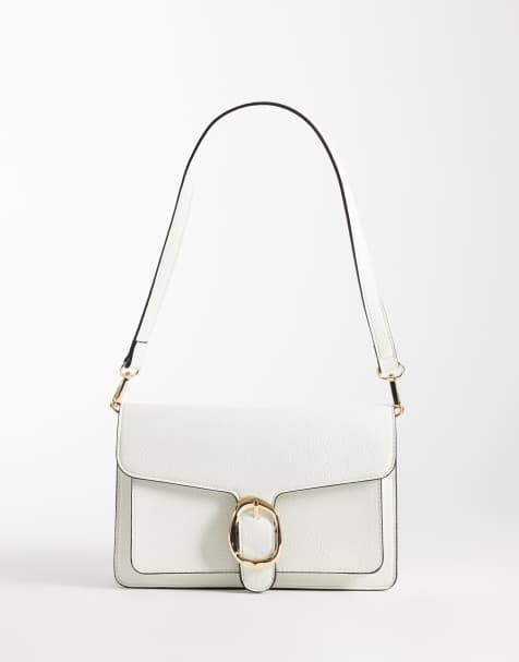 New Look - Bolso de hombro blanco con detalle de hebilla - view 1