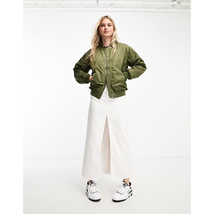 Khaki bomber new look deals womens