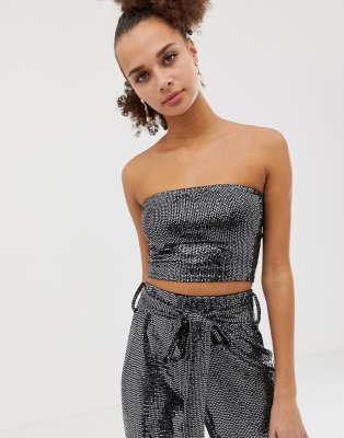 new look strapless top